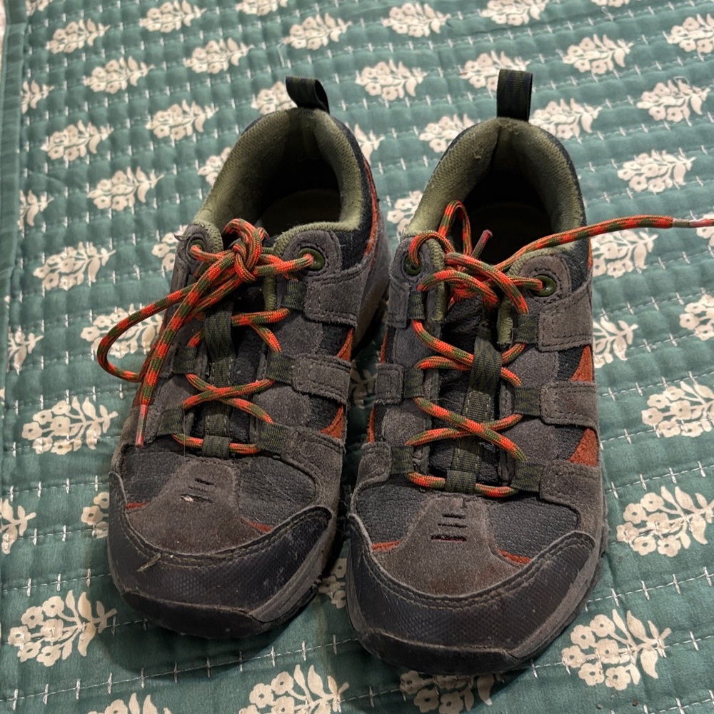 L.L. Bean Kids Sneakers - Gray and Orange